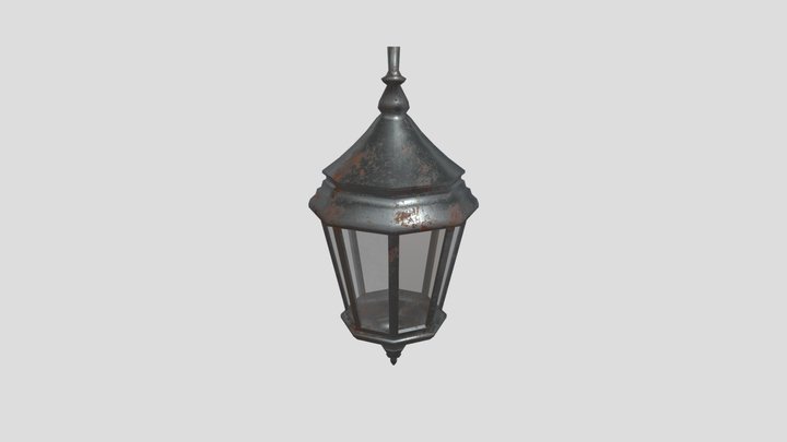 Old and worn down Lamp/Lantern 3D Model
