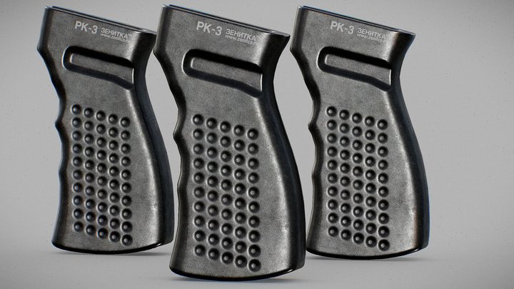 ZENITCO RK-3 AK Pistol Grip 3D Model