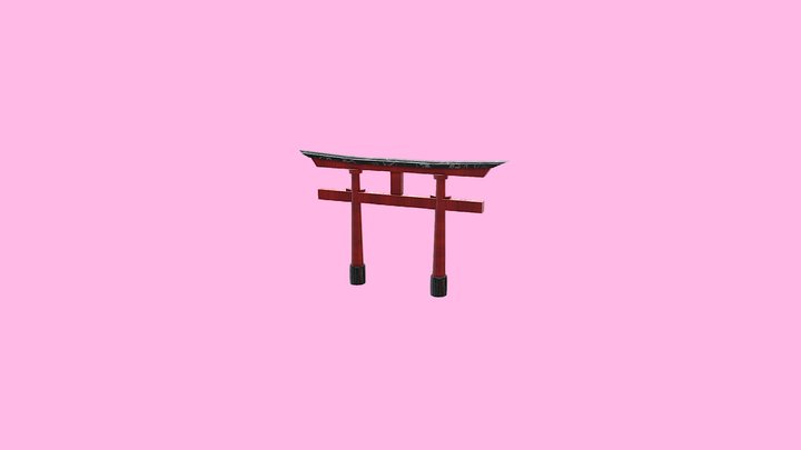 Japanese shrine - Torii 3D Model