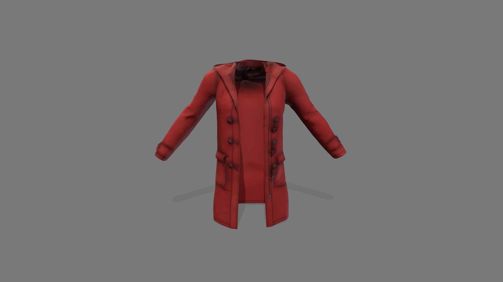 Female Duffle Coat - Buy Royalty Free 3D model by 3dia [5a70502 ...