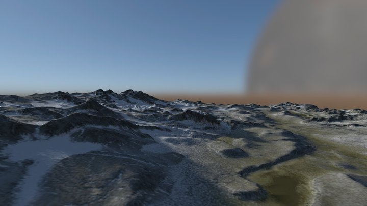 terrain alpine 2 – Kostenloses 3D-Modell STL