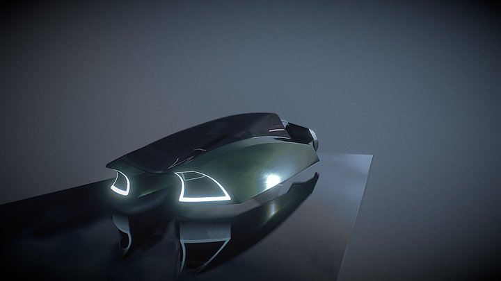 Cyber Racer 3D Model