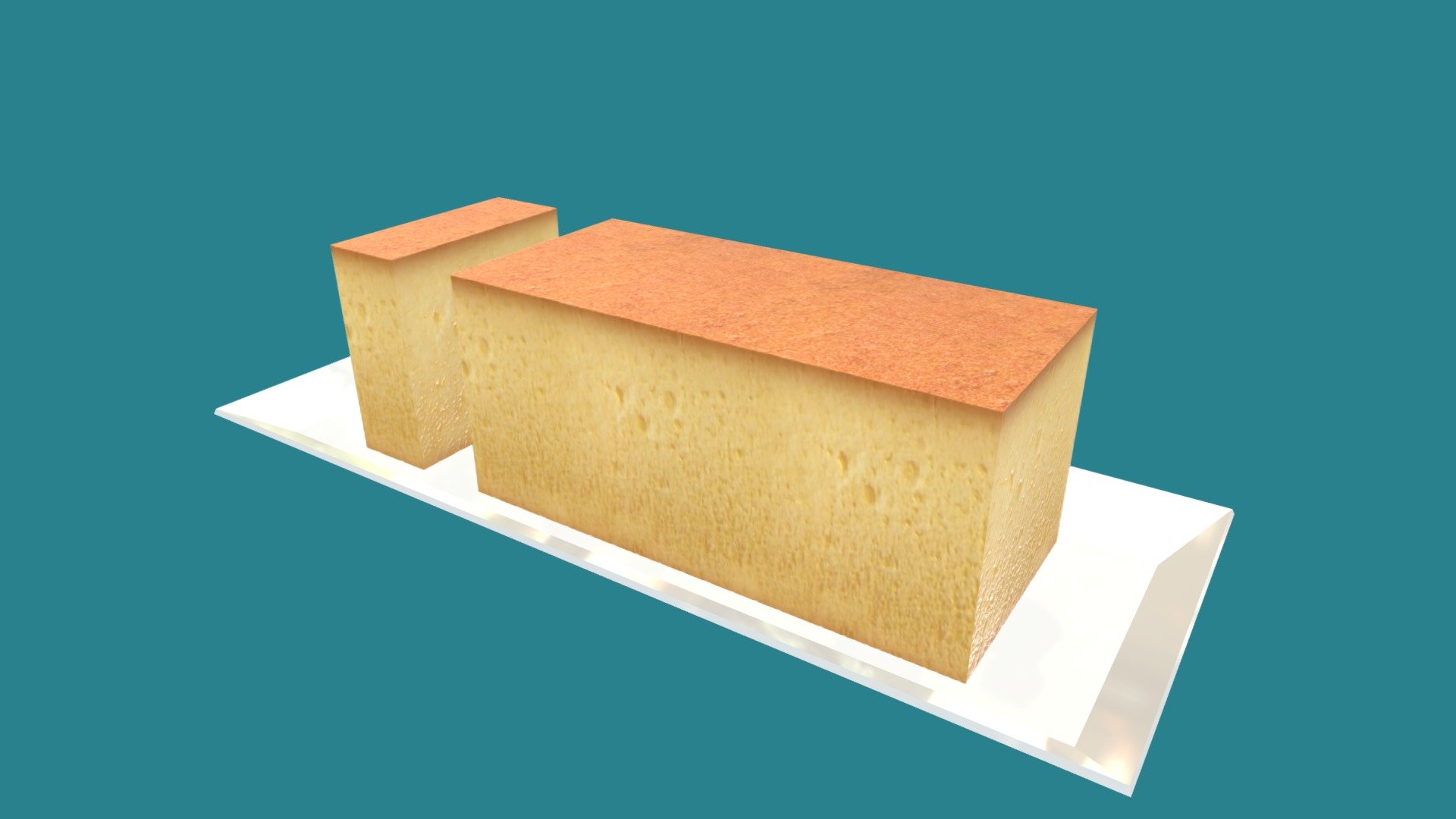 Castella Cake (Low Poly)