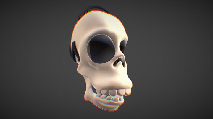 Homer Skull - 3D print 3D Model