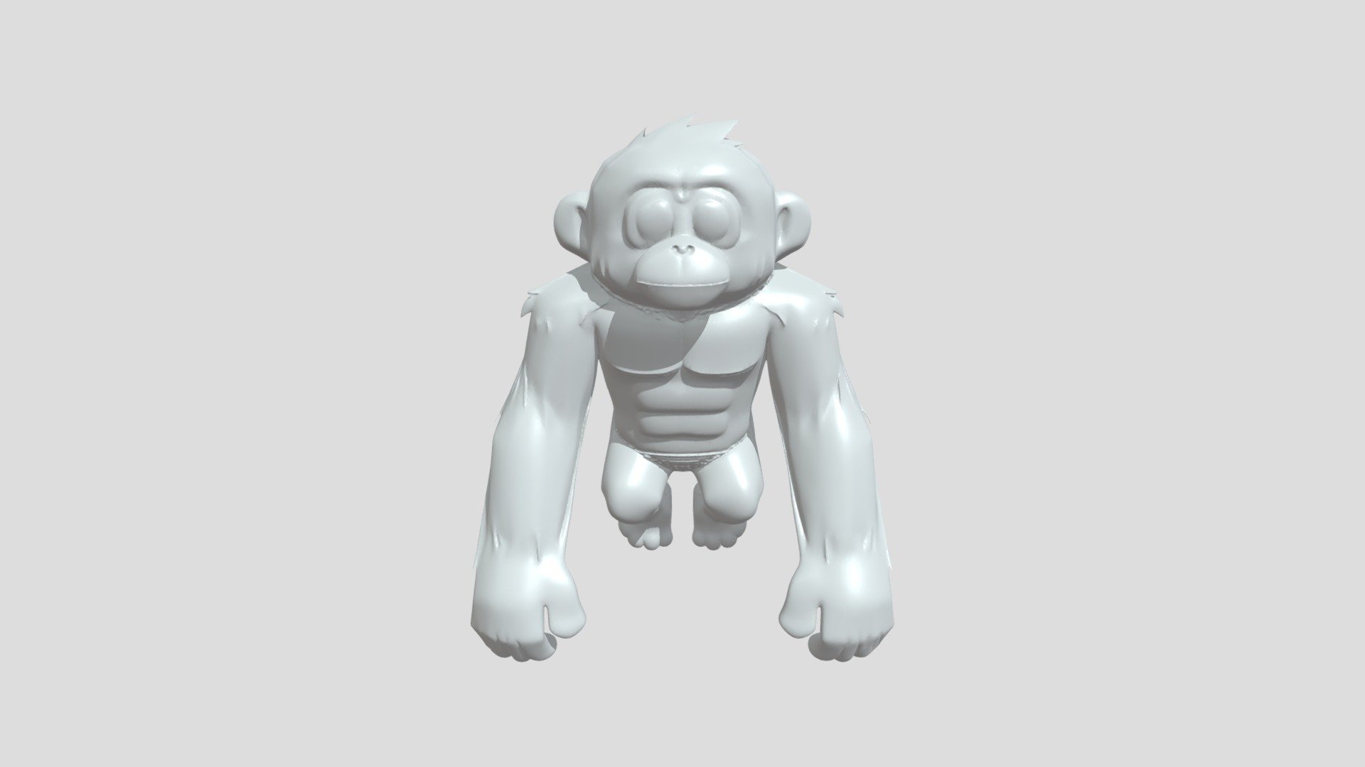 Cartoon monkey character - 3D model by Shanep1007 [5a743bb] - Sketchfab