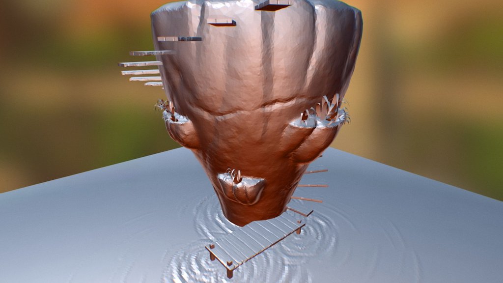 SculptJanuary#11 Island — Sketchfab embed 3D viewer