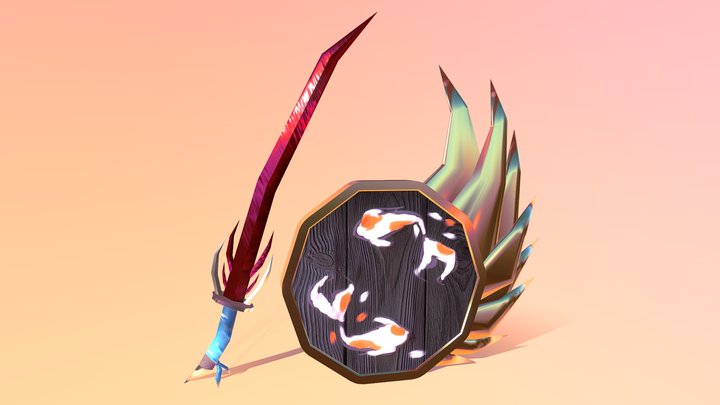 Sword And Shield 3D Model