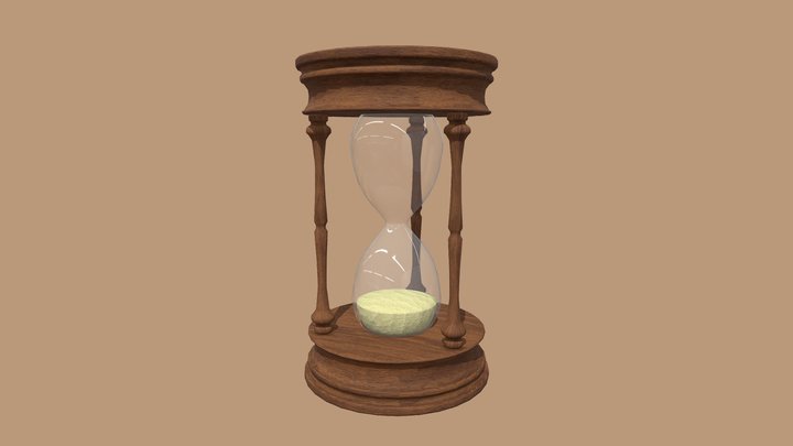 Reloj de arena / sand watch 3D Model