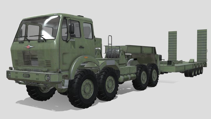 1984 FAP 3232 VBDT S/AV & Goša FNPP 50/3U 3D Model