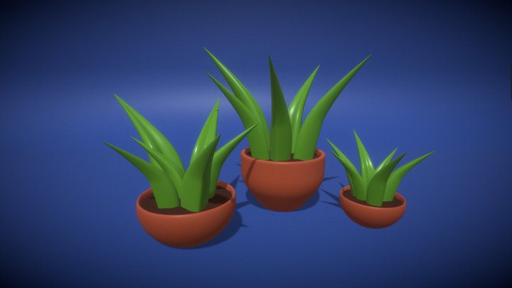3D - Plants Low Poly 3D Model