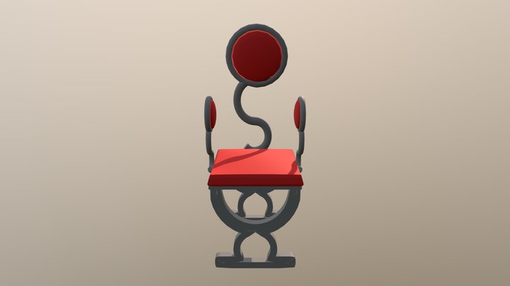 Tri-Circle Chair 3D Model