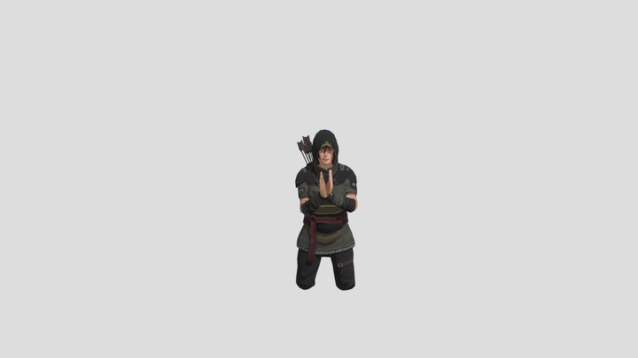 Praying (2) 3D Model