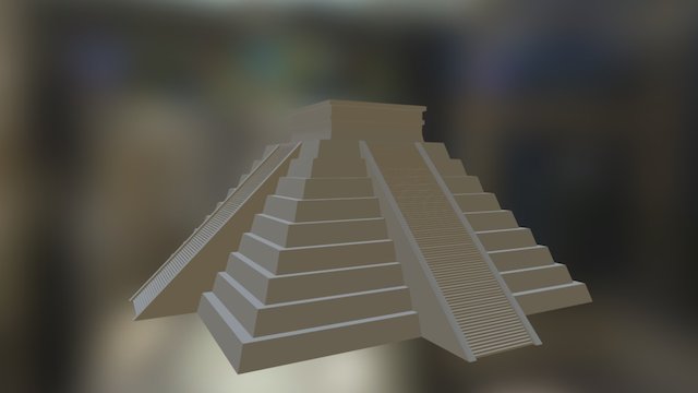 Chichen Itza Finished Obj 3D Model