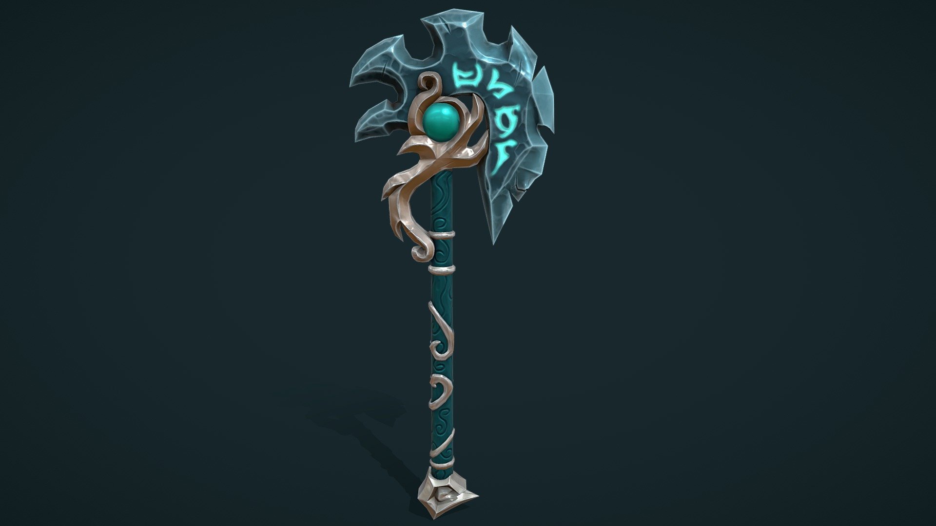 Stylize Axe With Runes - 3D model by SSCCRRATCH [5a7626c] - Sketchfab