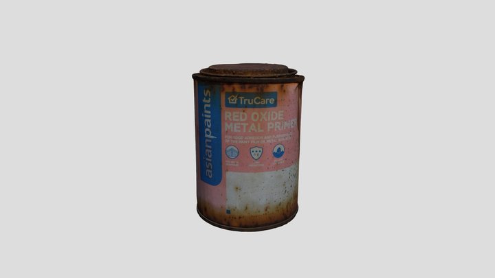 Rusty_Paint_Tin 3D Model