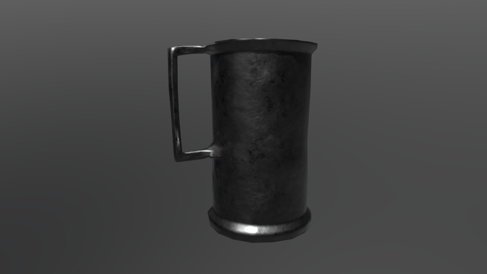 3D model Metal Cup FBX - This is a 3D model of the Metal Cup FBX. The 3D model is about a glass mug with a handle.