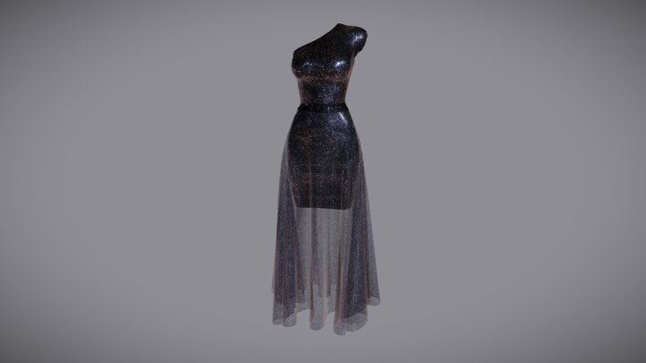 Sparkle dress 3D Model