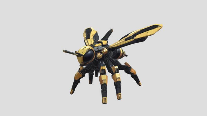 Bee Robot 3D Model
