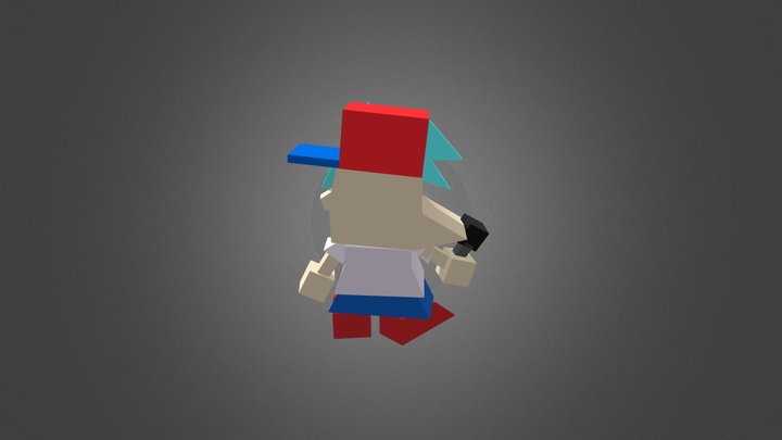 Friday Night Funkin - Boyfriend Low Poly 3D Model