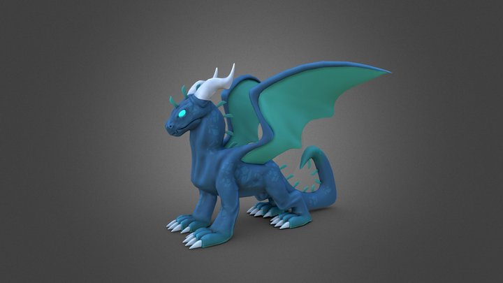 Stylized Dragon 3D Model