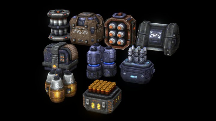 Cosmic Dawn Ammo Pickups 3D Model