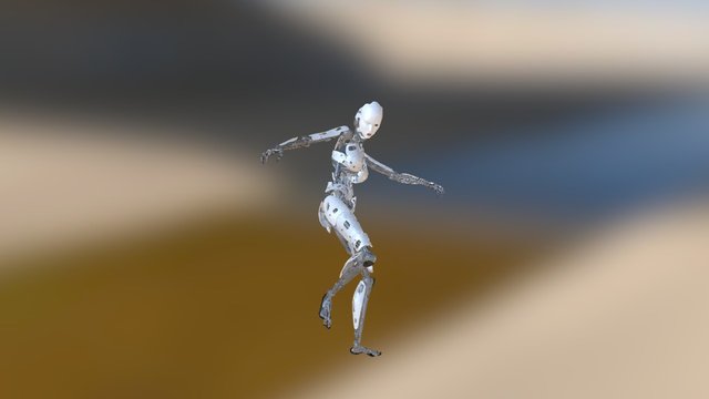 Female Bot 3D Model