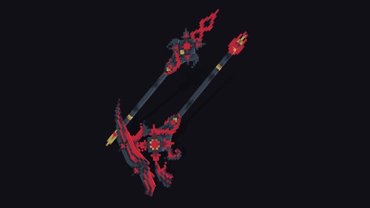 Arlecchinos scythe   Converted 3D Model