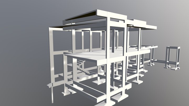 ESTRUTURAL SOBRADO ALTO PADRÃO 3D Model