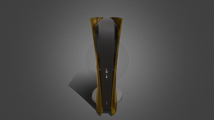 PS5 Golden Edition 3D Model