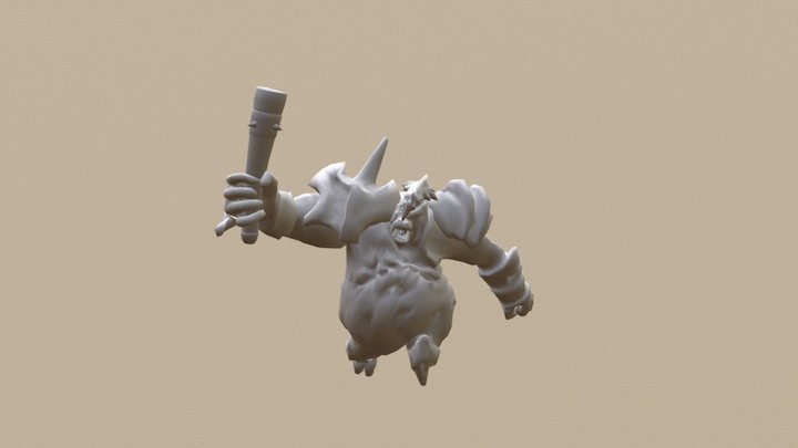 02 Pig Run 3D Model