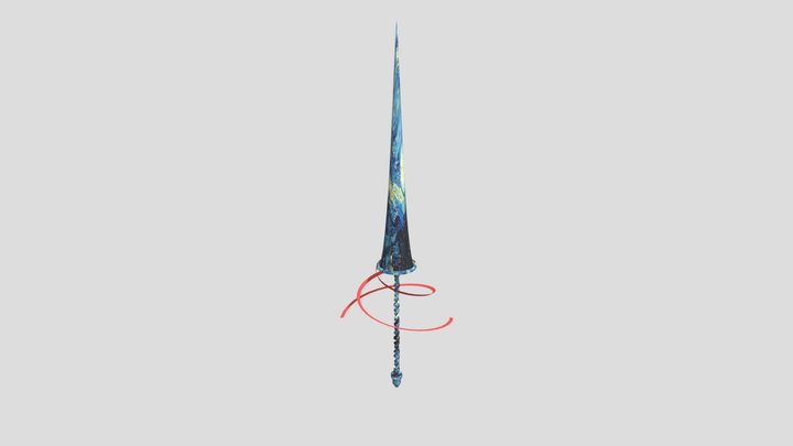 Night Star Spear 3D Model