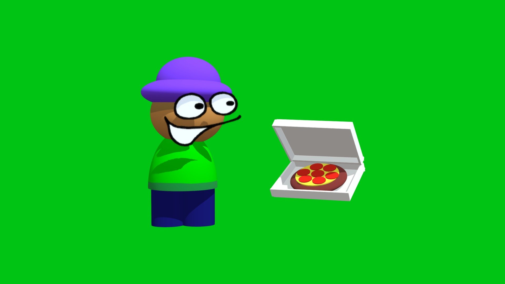 Minion And Pizza - Download Free 3D model by MattFoxyShow [5a7ee4f ...