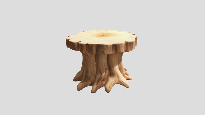 Tree Stump 3D Model