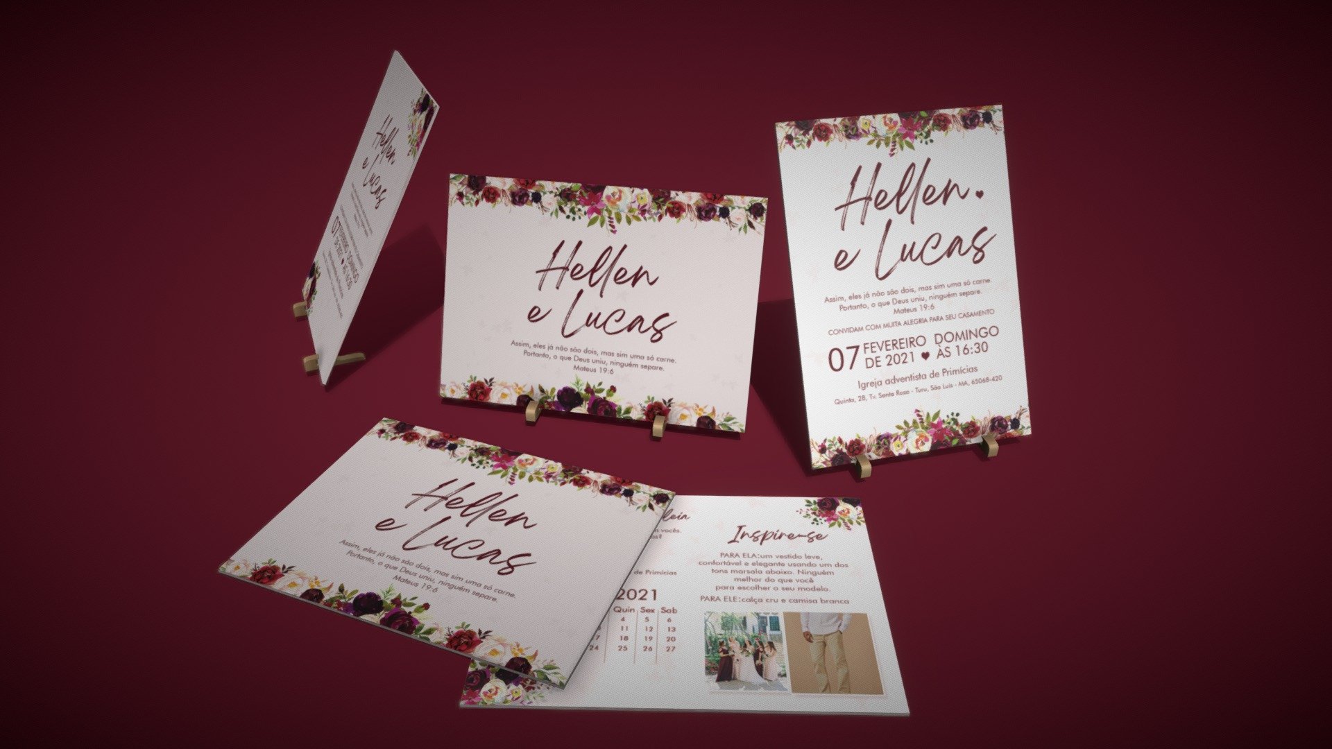 Convite casamento Hellen e Lucas <3