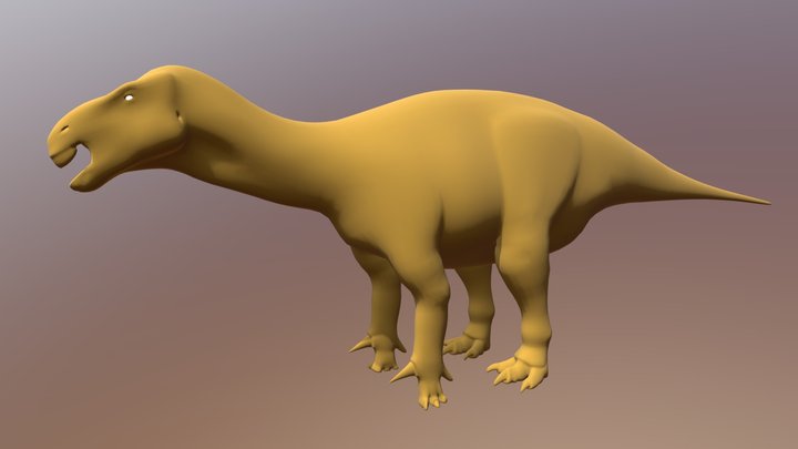 Iguanodon Bernissartensis 3D Model
