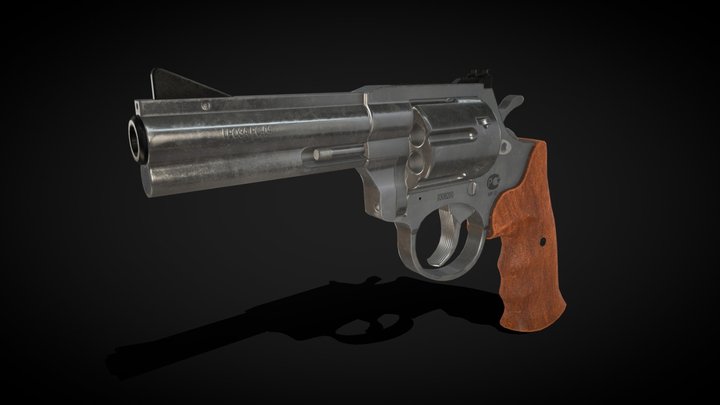 Revolver "Groza RS-04" 3D Model