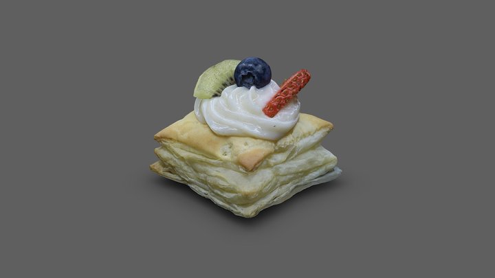 Fruit tart 3D Model