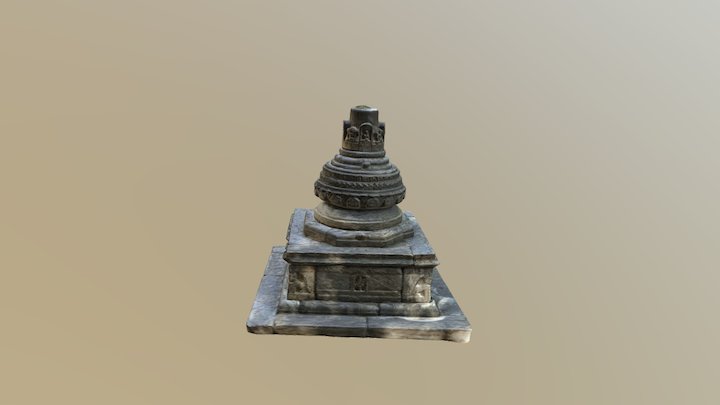 Peace pagoda 3D Model