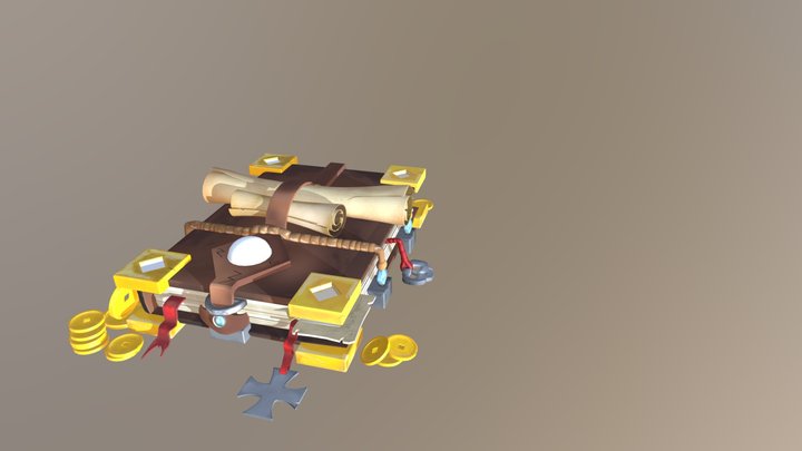 Pirate's Book 3D Model