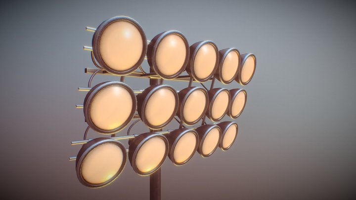 Flood Light 3D Model