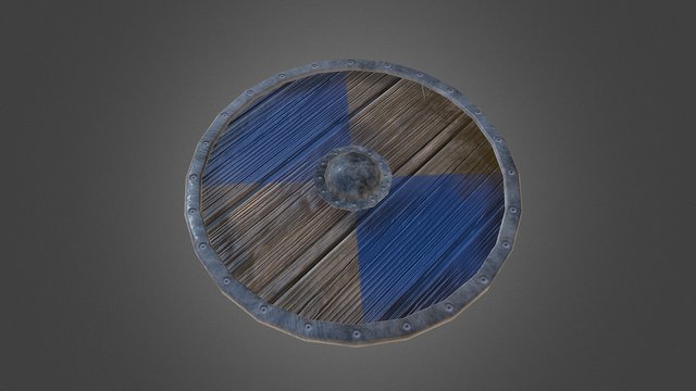Wooden Shield 3D Model