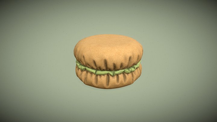 Pillow Macaroon 3D Model