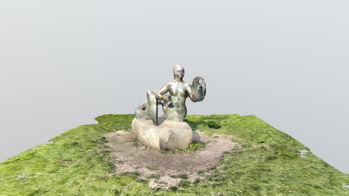 Mermaid statue 3D Model