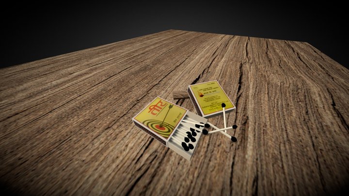 Tir Match Stick 3D Model