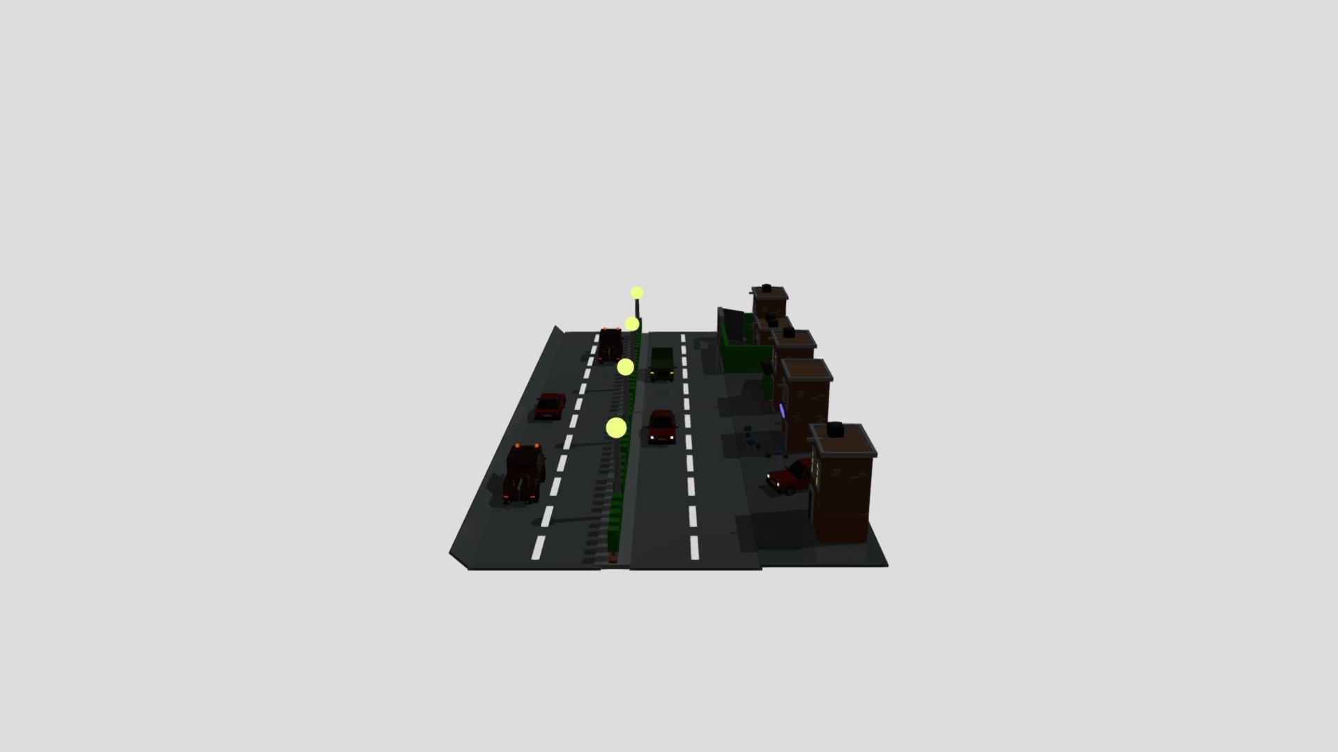 Cafe with hight way - Download Free 3D model by Basic objects by ...