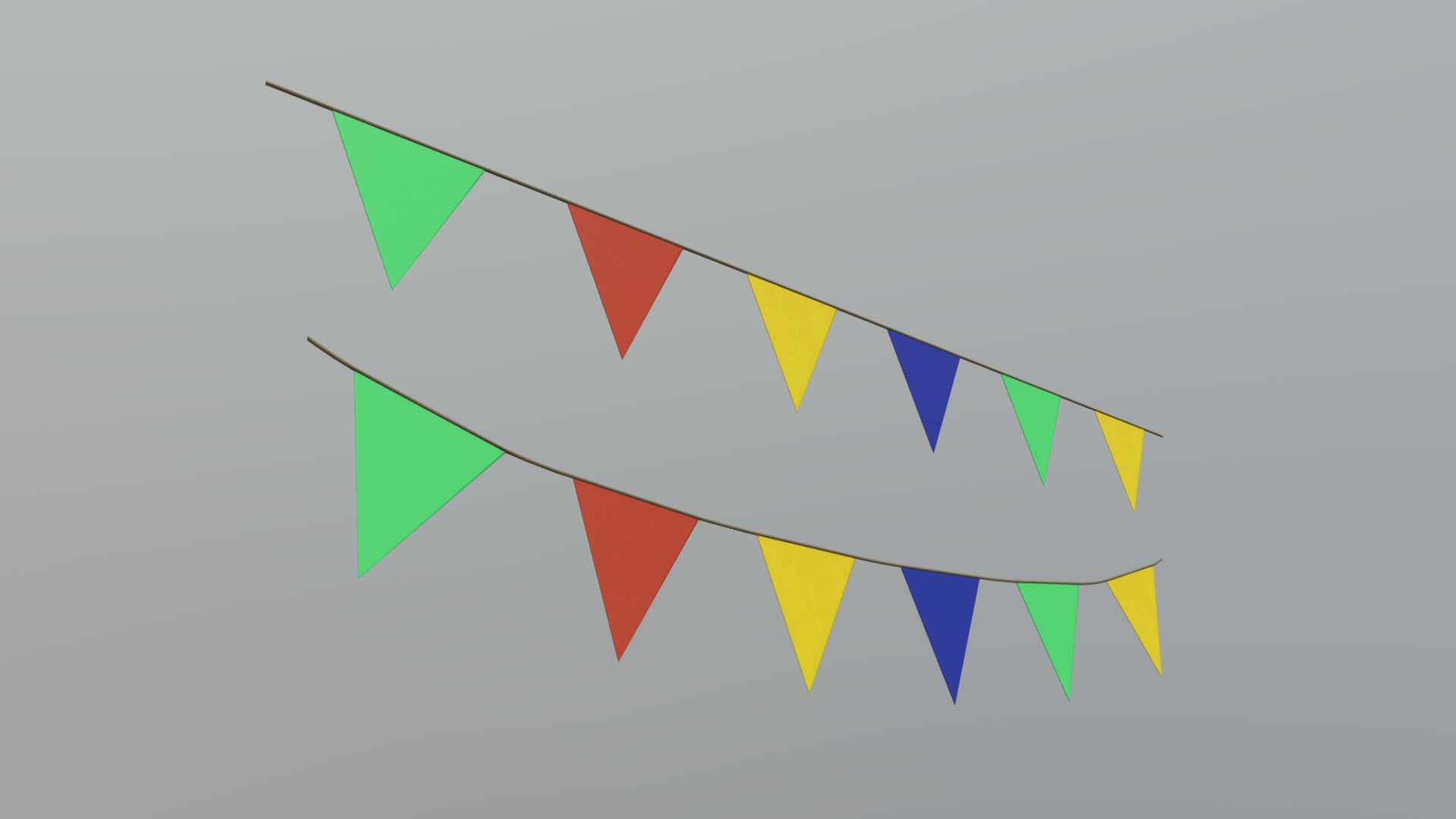 3D model Pennant - This is a 3D model of the Pennant. The 3D model is about shape.
