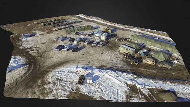 Dakota Access Pipeline: Militarized Encampment 3D Model