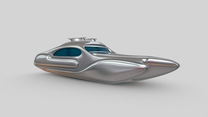 Futuristic Speedboat – Modèle 3D gratuit STL