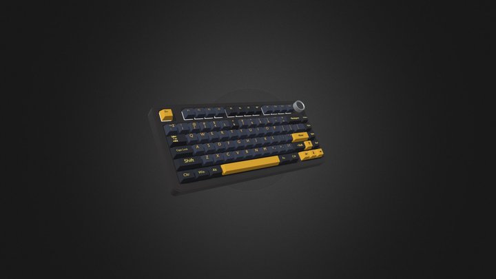 aula f75 Mechanical keyboard 3D Model
