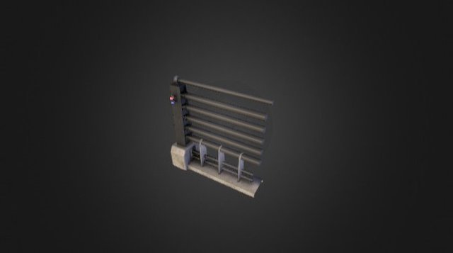 Top Down Fence Model 3D Model